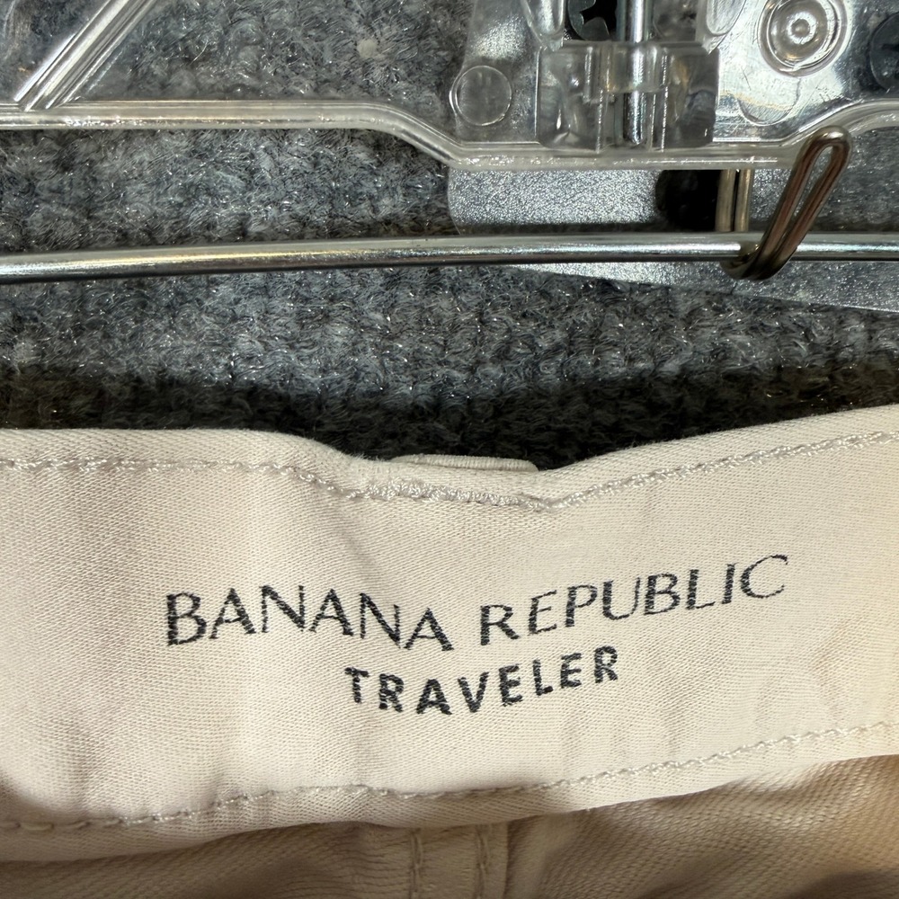 Banana Republic 32x30 Light Beige Slim Fit Traveler - Picture 9 of 13